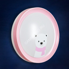 Светильник светодиодный акриловый 400мм 48W 6016P/24W*2 pink 3 реж., пульт VERNER LIGHTING *1/10
