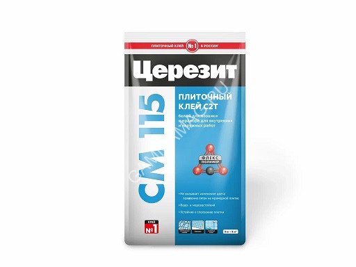Клей для мозайки и мрамора СМ 115 5кг Церезит класс клея C2 T *1/4/144