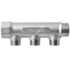 Коллектор 3 выхода 3/4"(_20) х 1/2"(_15) М/П/П/П/П MPF (ИС.071057) MP-У *1/5/30