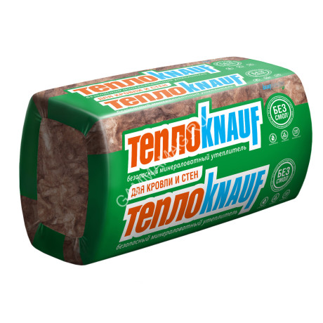 Теплоизоляция "ТеплоKNAUF Для КРОВЛИ и СТЕН 100мм" ПЛИТА (100*610*1230/ 0.6м3/ 6м2/8шт) *8/32