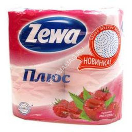 Бумага туалетная 2сл ЗЕВА Плюс Цветная (4рул) *24