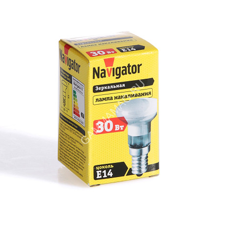 Лампа накаливания 30W Е14 рефлектор R39 Navigator 94318 *10/100