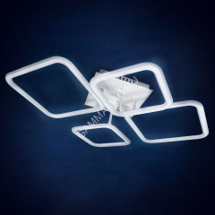 Люстра YT210/4 160W LED 220V пульт 3000K-6500K 3 реж (h-100; w-920; l-680) S=16м2 VERNER LIGHTING *1