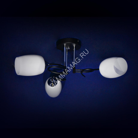Люстра А2583/3 BK+CH Е27 3*40Вт (h=240; d=580) S=12м2 VERNER LIGHTING *1