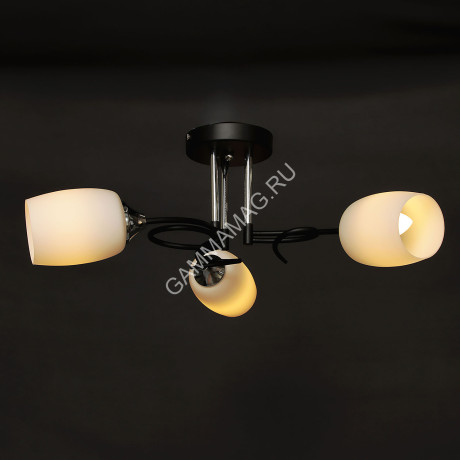 Люстра А2583/3 BK+CH Е27 3*40Вт (h=240; d=580) S=12м2 VERNER LIGHTING *1