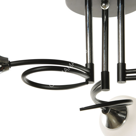 Люстра А2583/3 BK+CH Е27 3*40Вт (h=240; d=580) S=12м2 VERNER LIGHTING *1