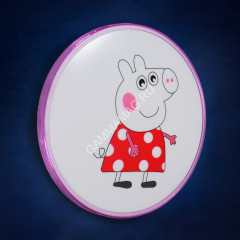 Светильник светодиодный акриловый 400мм 48W 6016PK/24W*2 pink 3 реж., пульт S=10м2 VERNER LIGHTING *1/10