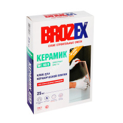 Клей для плитки KS 9 КЕРАМИК ПРОФИ 25 кг BROZEX класс клея С0 *1/56