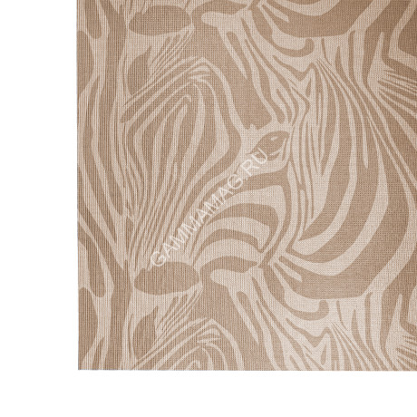 Коврик для ванной ПВХ шир. 65см х12м "V-line" Фотопечать 7167-zebra_brown "Зебра коричневая" *12