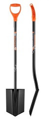 Лопата штыковая стальная 200*280 алюм черенок цельномет соед L-120 "Basic" (2227) ЦИ *1/5