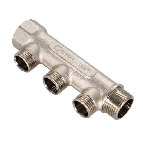 Коллектор 3 выхода НР 3/4"х1/2" CTM C3MM3412 *1/2