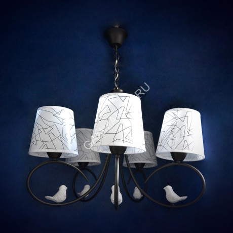 Люстра N2338/5 BK 5*40W E27 (d=600; h=635) VERNER LIGHTING *1