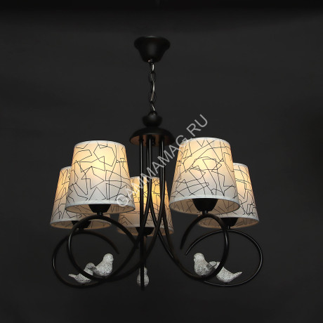 Люстра N2338/5 BK 5*40W E27 (d=600; h=635) VERNER LIGHTING *1