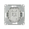 Механизм выключателя "Glossa" 2кл. белый GSL000151 *20