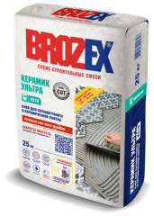 Клей для плитки KS 10 КЕРАМИК УЛЬТРА 25 кг BROZEX *1/56