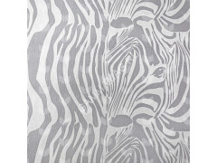 Коврик для ванной ПВХ шир. 65см х12м "V-line" Фотопечать 7167-zebra_grey "Зебра серая" *12