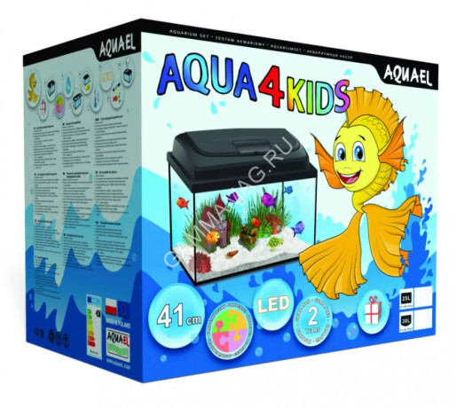 Аквариум Акваэль (AQUAEL) Aqua4 Kids D&N 40 20л фигурный