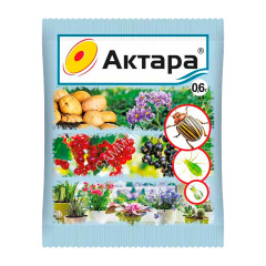 Средство от колорадского жука, тли, белокрылки и др. АКТАРА ВДГ 0,6г (В/Х) 10/400