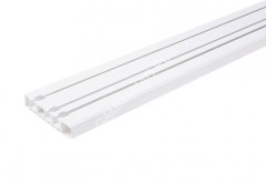 Карниз потолочный шина 3-рядный Стандарт 1,6м в инд.уп (крючки+стопор) Легранд *5