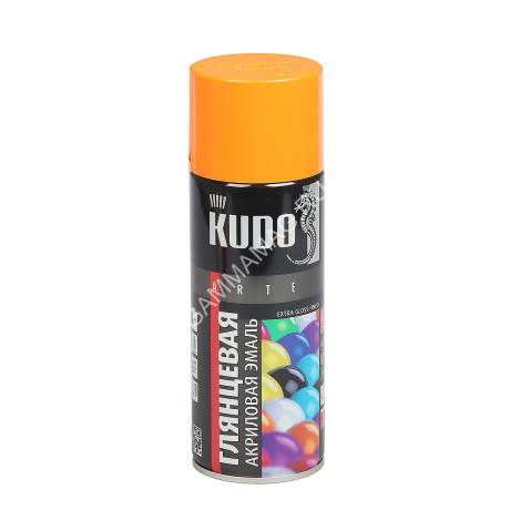 Эмаль-аэрозоль оранжевый 520/270 мл RAL 2004 KUDO *1/12