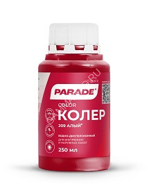 Колер краска алый №209 0,25 л PARADE *1/10/1260