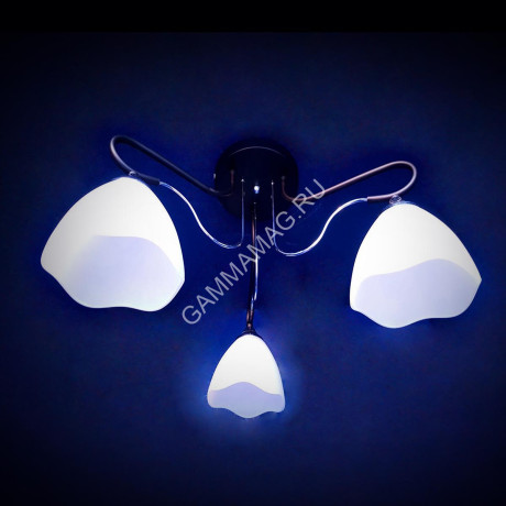 Люстра А2618/3 BK+CH Е27 3*40Вт (h=440; d=460) VERNER LIGHTING *1