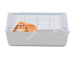 Клетка №1 с кормушкой для сена, 60*36*32см, белая для кролика