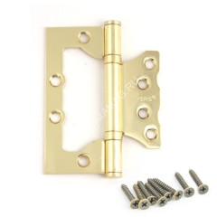 Петля без врезки 100*75*2,5мм ЗОЛОТО матовое GM AVERS *1/20/100