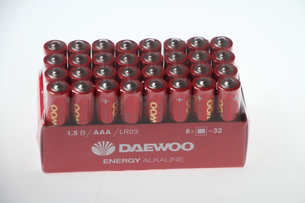 Элемент Daewoo lr03/24box Power Alkaline. Alpha Energy 32a. Упак 32
