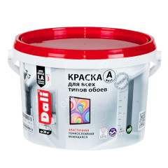 Краска акриловая для обоев 2,5 л ДАЛИ моющаяся матовая База А *1/120