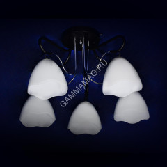 Люстра А2618/5 BK+CH Е27 5*40Вт (h=350; d=540) VERNER LIGHTING *1