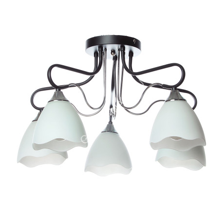 Люстра А2618/5 BK+CH Е27 5*40Вт (h=350; d=540) VERNER LIGHTING *1