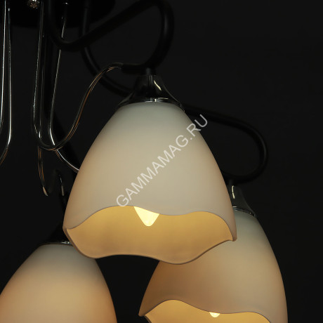 Люстра А2618/5 BK+CH Е27 5*40Вт (h=350; d=540) VERNER LIGHTING *1