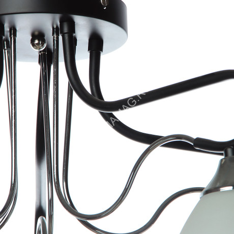 Люстра А2618/5 BK+CH Е27 5*40Вт (h=350; d=540) VERNER LIGHTING *1