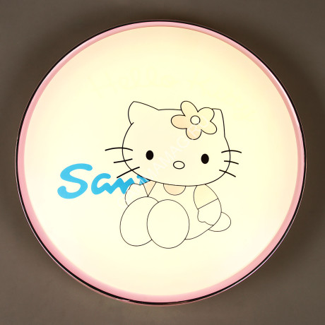 Светильник светодиодный акриловый 400мм 48W 8103/24W*2 04 PINK LED 3р(т.и хол.свет,смеш)S=10м2 VERNER LIGHTING *1/10