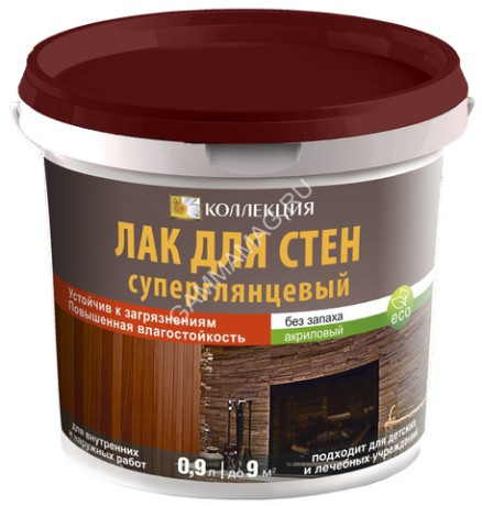 Лак акриловый для внутренних и наружных работ суперглянцевый 0,9 кг КОЛЛЕКЦИЯ Ижсинтез *1/12