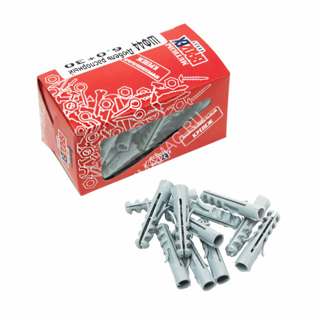 Дюбель распорный BROZEX 6,0*30 коробка (100шт) *10