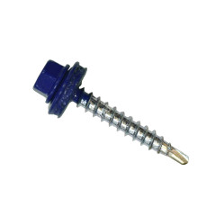 Саморезы кровельные BROZEX 4,8*35 RAL5005 (3000шт) (насыщенный синий) промтара к *1