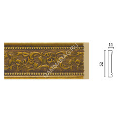 Молдинг средний 156-552 (52*11*2400мм)*40