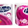 Бумага туалетная 3сл PAPIA в ассортименте (4рул) 5064992/5064993/5064989 *14