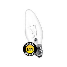 Лампа накаливания 40W Е14 свеча прозрачная Navigator 94303 *10/100