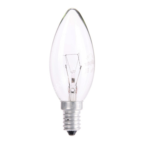Лампа накаливания 40W Е14 свеча прозрачная Navigator 94303 *10/100