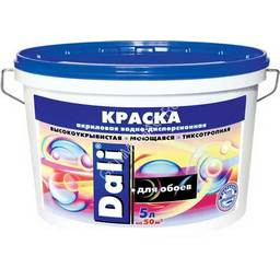 Краска акриловая для обоев 2,5 л ДАЛИ моющаяся матовая База С *1/120