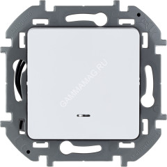Механизм выключателя "Inspiria" 1кл. белый с подсветкой 10А IP20 Legrand 673610 *10/100