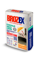Клей для плитки KS 111 Усиленный ФИБРО 25 кг BROZEX класс клея C1 Т S1 *1/56