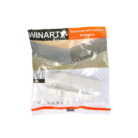 Заглушка левая и правая Winart 318 Белый Матовый 80ММ (уп.2 шт) *25
