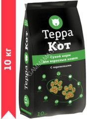 Терра Кот 10кг перепелка сухой для взрослых кошек (772420)