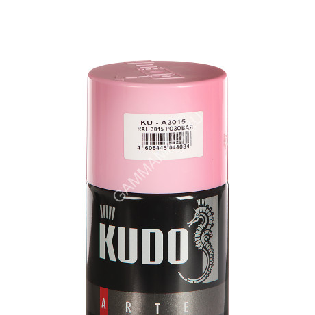 Эмаль-аэрозоль розовый 520/270 мл RAL 3015 KUDO *1/12