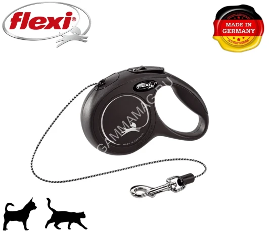 Рулетка (Flexi) NEW CLASSIC CAT XS 3 м 8 кг черный