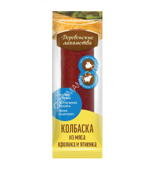 Деревенские лакомства 0,008кг мини колбаски из мяса кролика и ягненка для собак (79842293)
